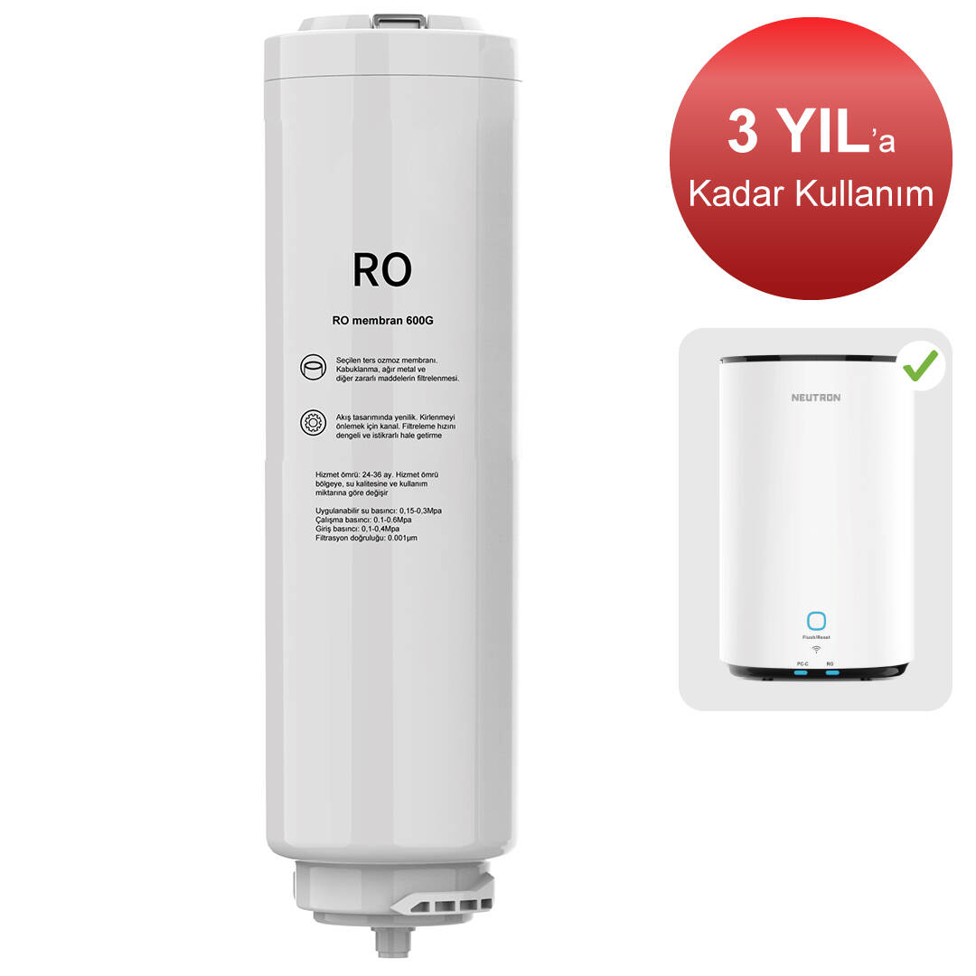 Neutron NTL-RO RO Ters Ozmoz Membran Filtre - 1